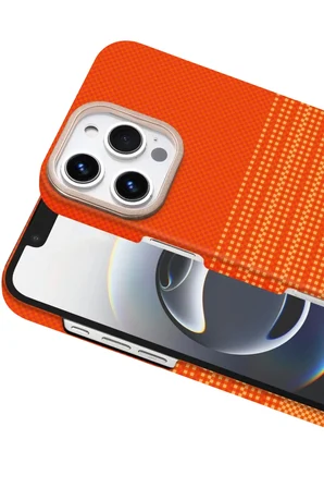 Newface Apple iPhone 16 Pro Vega Magsafe Kapak - Turuncu