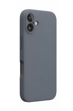 Newface Apple iPhone 16 Plus Kılıf Nano içi Kadife Silikon - Gri