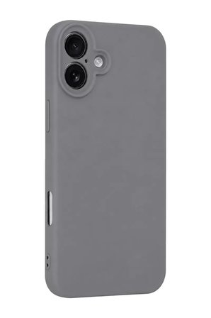 Newface Apple iPhone 16 Plus Kılıf First Silikon - Gri