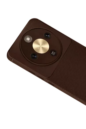 Newface Huawei Honor Magic 8 Lite Auto Focus Karbon Kapak - Kahverengi