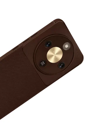 Newface Huawei Honor Magic 8 Lite Auto Focus Karbon Kapak - Kahverengi