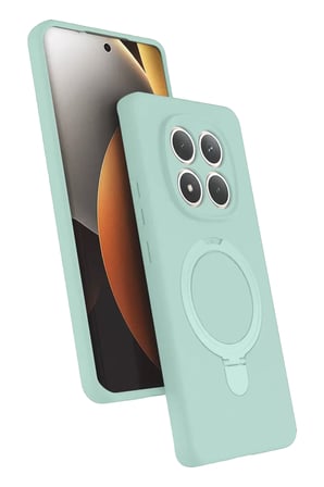 Newface Xiaomi Redmi Note 15 Pro 5G Regal Magsafe Standlı Kapak - Su Yeşili