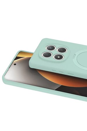Newface Xiaomi Redmi Note 15 Pro 5G Regal Magsafe Standlı Kapak - Su Yeşili