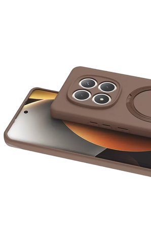 Newface Xiaomi Redmi Note 15 4G Regal Magsafe Standlı Kapak - Çöl Titanyum