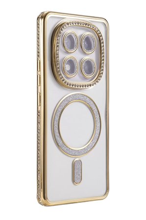 Newface Xiaomi Redmi Note 15 Pro 5G Joke Simli Magneticsafe Kılıf - Gold
