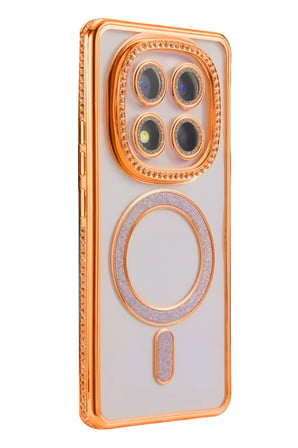 Newface Xiaomi Redmi Note 15 Pro 5G Joke Simli Magneticsafe Kılıf - Turuncu