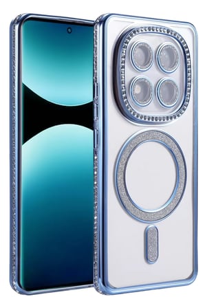 Newface Xiaomi Redmi Note 15 4G Joke Simli Magneticsafe Kılıf - Mavi