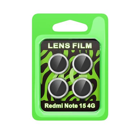 Newface Xiaomi Redmi Note 15 4G Raze Metal Kamera Lens - Gümüş