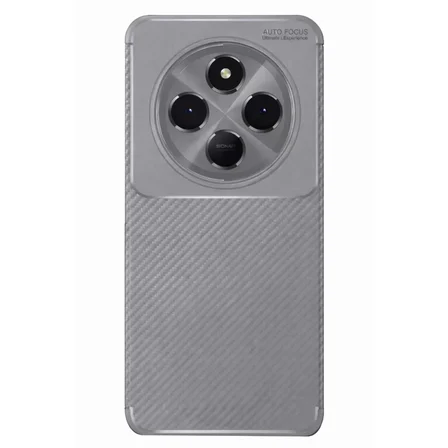 Newface Xiaomi Redmi 14C Kılıf Auto Focus Karbon Kapak - Gri