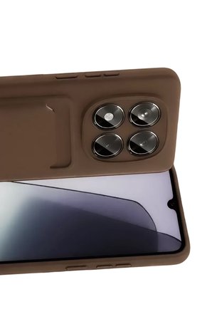 Newface Xiaomi Redmi Note 15 4G Kelvin Kartvizitli Silikon - Kahverengi