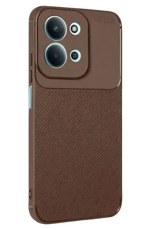 Newface Xiaomi Redmi 15C 5G Auto Focus Karbon Kapak - Kahverengi