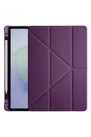 Newface Xiaomi Redmi Pad 2 Kalemlikli Mars Tablet Kılıfı - Mürdüm