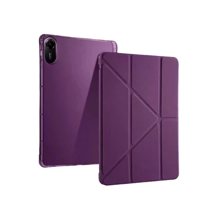 Newface Xiaomi Redmi Pad 2 Kalemlikli Mars Tablet Kılıfı - Mürdüm