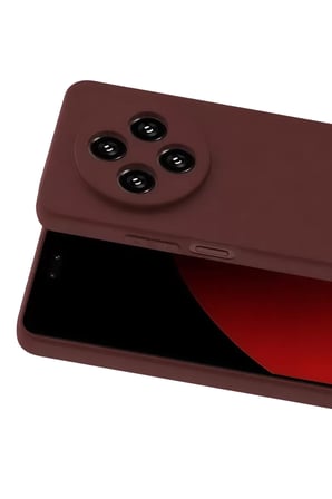 Newface Xiaomi Redmi 14C Kılıf First Silikon - Bordo