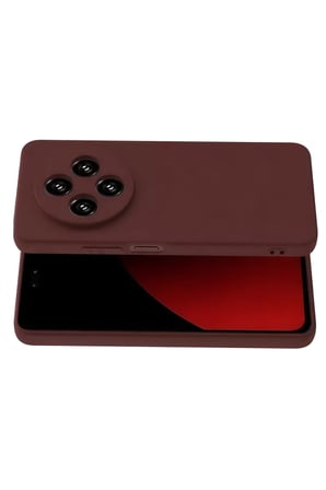 Newface Xiaomi Redmi 14C Kılıf First Silikon - Bordo
