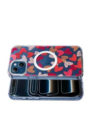 Onegif Apple iPhone 15 Desina Magsafe Kapak - Desen 6