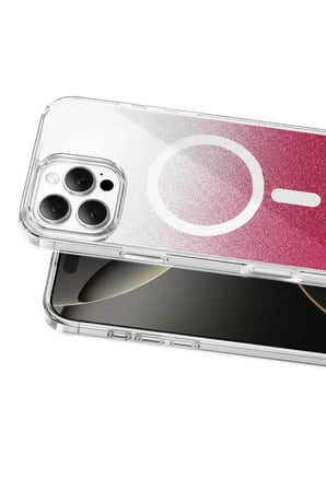 Onegif Apple iPhone 16 Pro Max Sora Simli Magsafe Kapak - Kırmızı