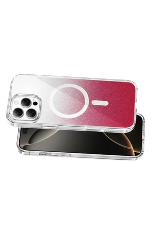 Onegif Apple iPhone 16 Pro Max Sora Simli Magsafe Kapak - Kırmızı