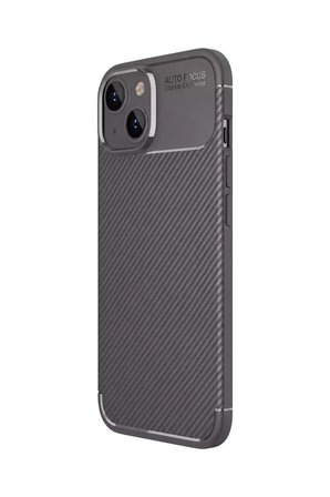 Newface Apple iPhone 15 Kılıf Auto Focus Karbon Kapak - Gri