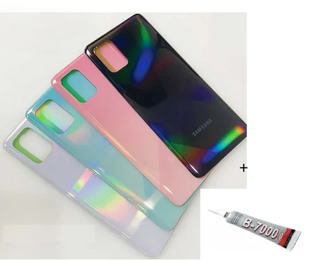 SAMSUNG A71 A715 Arka Batarya Pil Kapağı MAVİ (B70