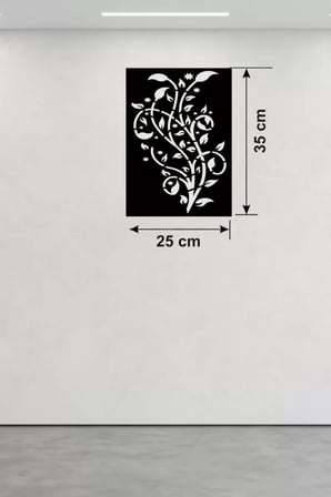 Tavus Kuşu ve Doğa Temalı Ahşap Duvar Tablosu - 25x35 cm Lazer Kesim Pano