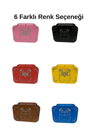 Köpek Kumbara - Ağaç işleme -Ceviz Ağacı-Kahverengi