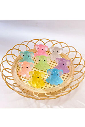 2'li Karanlıkta Parlayan Mini Fil Figürü