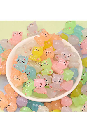 2'li Karanlıkta Parlayan Üzgün Kedi