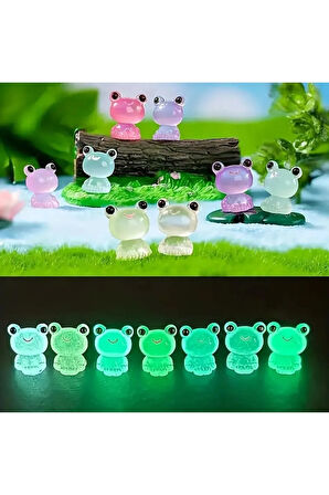 5'li Karanlıkta Parlayan Mini Kurbağa Figürleri