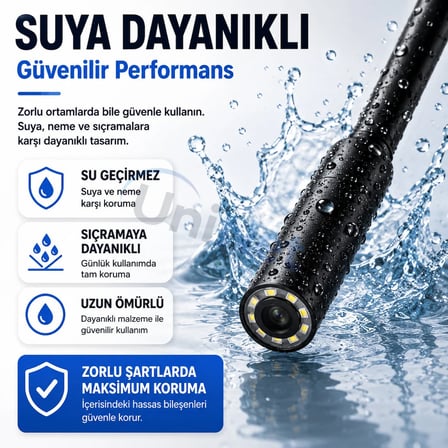Uninet 10 Metre 3 Kameralı Endoskop Kamera 1080P HD Wifi Boroskop