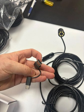 Uninet 15 Metre 1080p Full HD Endoskop Yılan Kamera USB Type-C Uyumlu