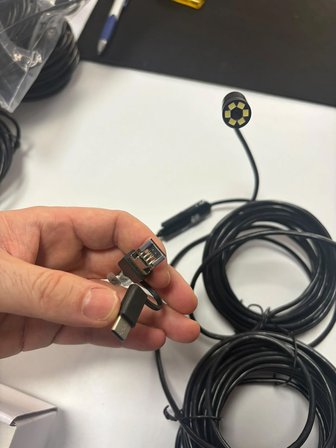 Uninet 15 Metre 1080p Full HD Endoskop Yılan Kamera USB Type-C Uyumlu
