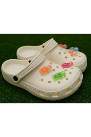 5'lİ Rengarenk Kaplumbağa Jibbitz Terlik Süsü