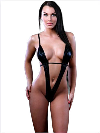  Fantezi Seksi Siyah Saten Gecelik TG279171