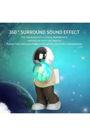 YM-121 Astronot Bluetooth Hoparlör Taşınabilir HIFI Çok İşlevli Mini Ses Aygıtı Futbol Versiyon