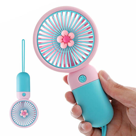 Şarjlı El Fanı Taşınabilir Mini Usb Fan Portatif Vantilatör 