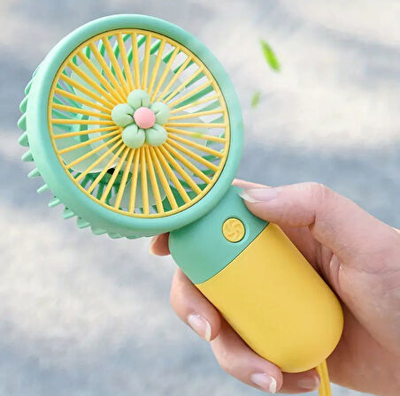 Şarjlı El Fanı Taşınabilir Mini Usb Fan Portatif Vantilatör 