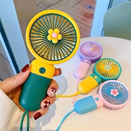 Şarjlı El Fanı Taşınabilir Mini Usb Fan Portatif Vantilatör 