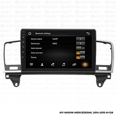 Araç Multimedya Mercedes Ml Android 12 Carplay 4Gb Ram + 64Gb Hdd 2014-2015 Navigasyon Ekran MYW