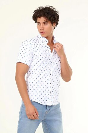 Erkek Desenli Uzun Kol Gömlek