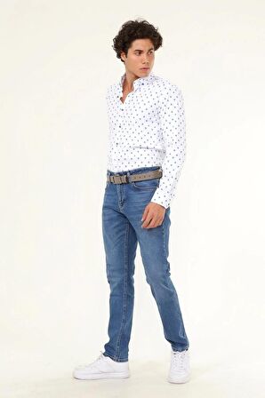 Erkek Desenli Uzun Kol Gömlek