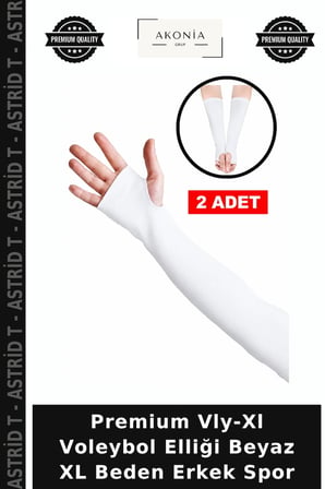 Premium Vly-Xl Voleybol Elliği Beyaz XL Beden Erkek Spor