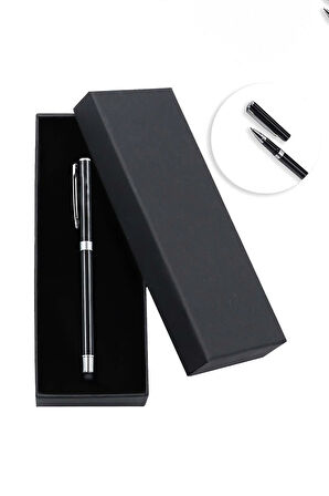 Siyah Defter-Siyah Kılıflı Su Matarası-Rebul Mandalina Kolonya-Kalın Siyah Touch Pen Hediye Seti