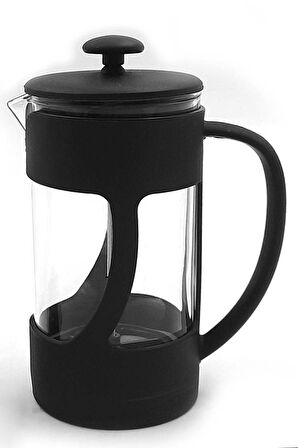 Siyah French Press & Siyah Kupa & Colombian Taze Filtre Kahve & El Yapımı Buket Çiçek Hediye Seti