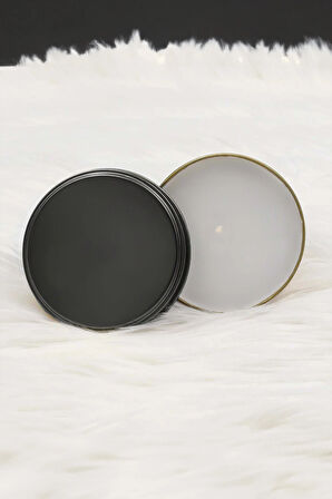 Kupa & Siyah Metal Mum & Beta Tea Meyve Çayı & Bademli Kurabiye Hediye Seti