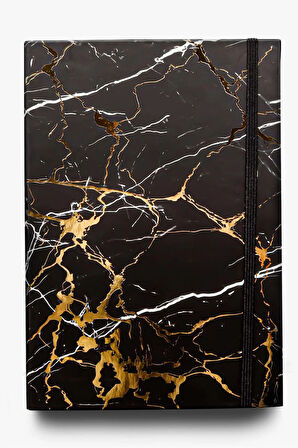 Mermer Defter-Gold Siyah Tükenmez Kalem-Beta Tea Çay-Siyah Kupa-Kaktüs Ananas Led Lamba Hediye Seti