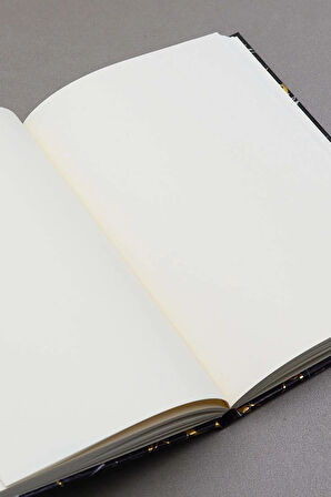 Siyah Mermer Desen Defter