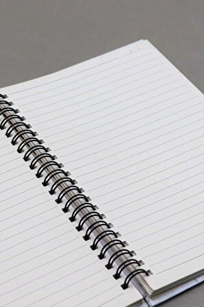 Beyaz Mermer Desenli Defter