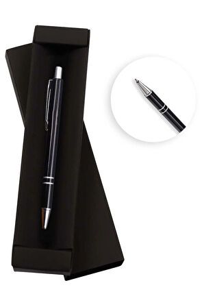 Tasarım Özel Termos & Siyah Defter & Kalem & Godiva Napoliten Çikolata Hediye Seti