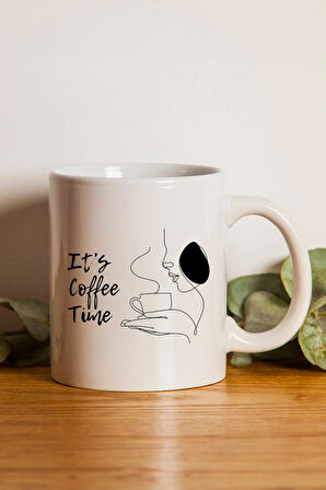 Baskılı Kupa & Siyah Renk French Press Hediye Seti